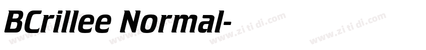 BCrillee Normal字体转换